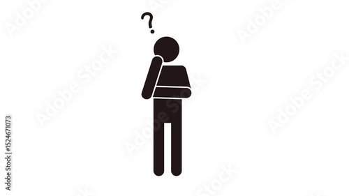 考える人のピクトグラム
