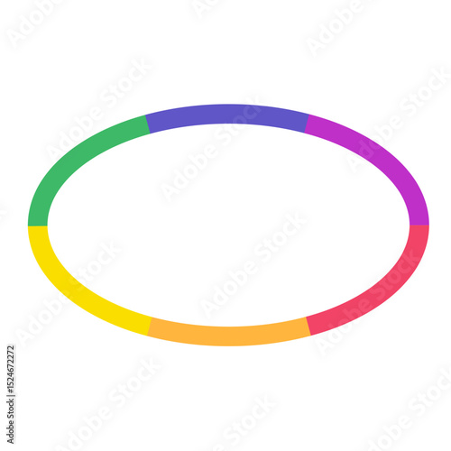 Pride Rainbow Geometric Frame
