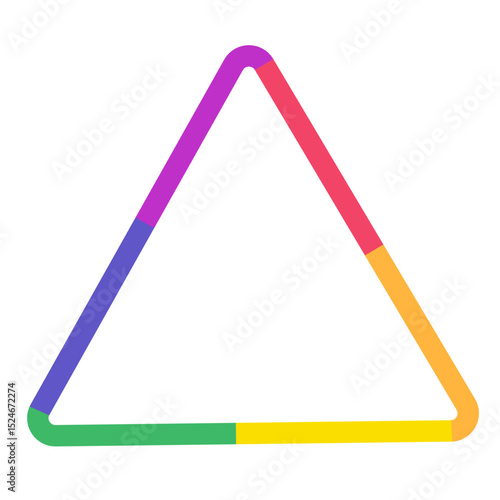 Pride Rainbow Geometric Frame