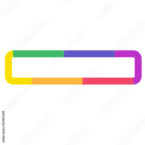 Pride Rainbow Geometric Frame