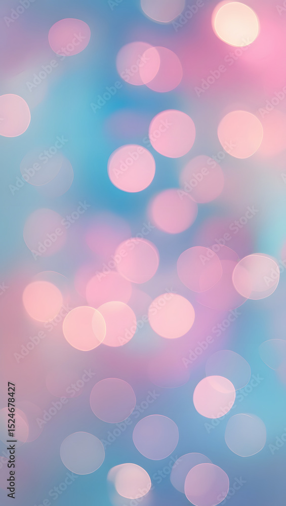 Soft Pastel Gradient with Bokeh Light Background