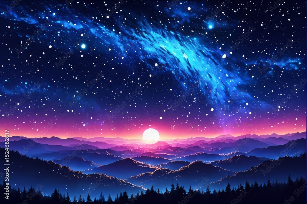 Fototapeta premium 夜の風景アブストラクト