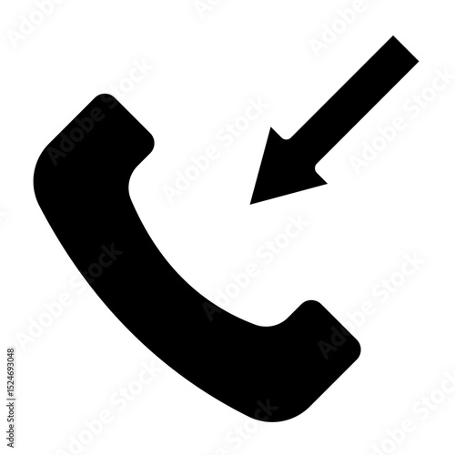 Incoming Vector Glyph Icon design