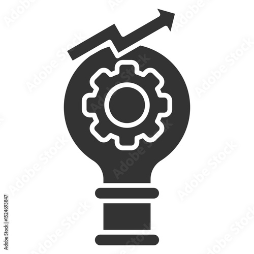 Enhancement Glyph Icon Element For Design