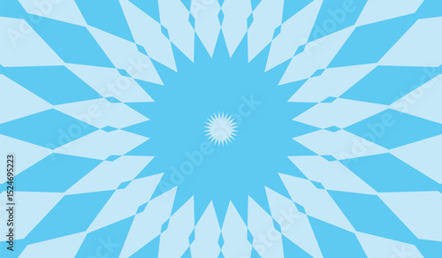 geometric abstract blue background kaleidoscope vector design template