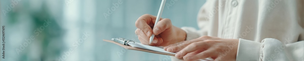 Fototapeta premium Industrial Safety Drill Inspection Compliance Auditor Writing on Clipboard during Factory Quality Control - Modern Workplace Risk Prevention and Regulatory Oversight