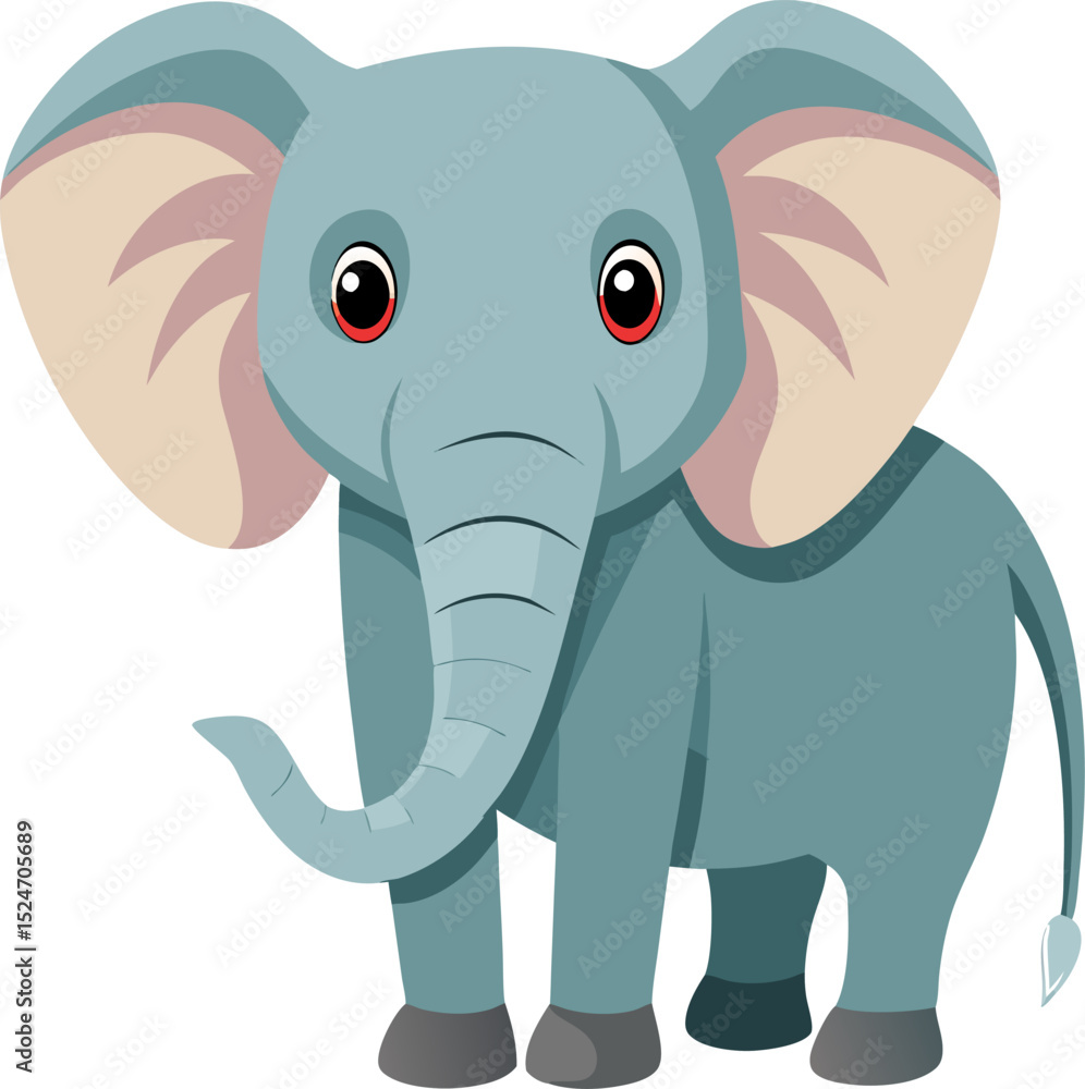 Obraz premium funny elephant cartoon