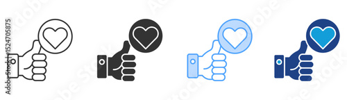 Engagement Icon Set Multiple Style Collection