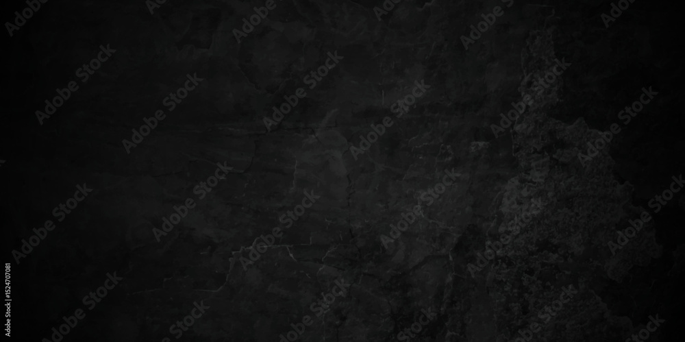 Fototapeta premium Distressed Rough Black wall slate texture wall grunge backdrop rough background, dark concrete floor old grunge background. black concrete wall , grunge stone texture.