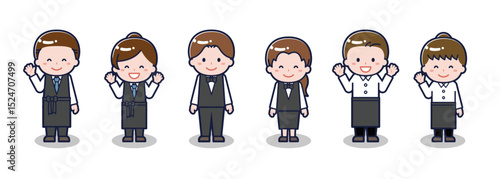 いろいろな人物セット_笑顔_バーテンダー