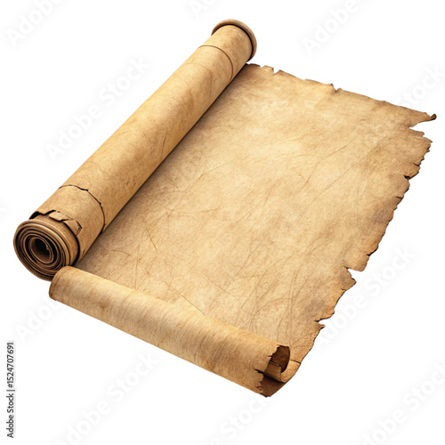 Burnt Edge Ancient Scroll