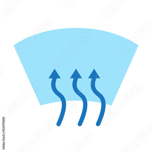 Car Defrost Vector Flat Icon Design