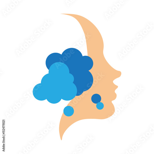 Facial Cleanser Vector Flat Icon Design