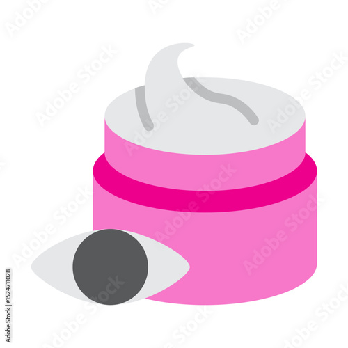 Eye Cream Vector Flat Icon Design