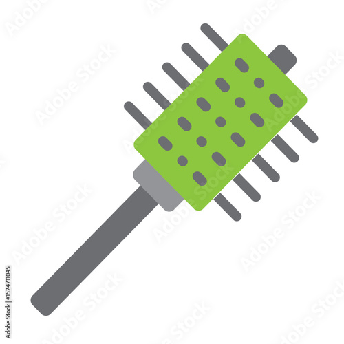 Hair Brush Vector Flat Icon Design
