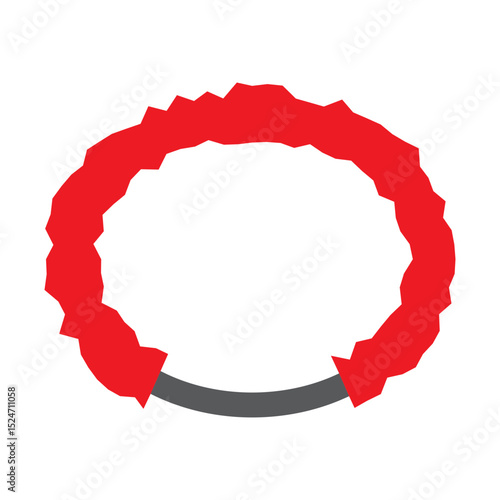 Hair Tie Vector Flat Icon Design