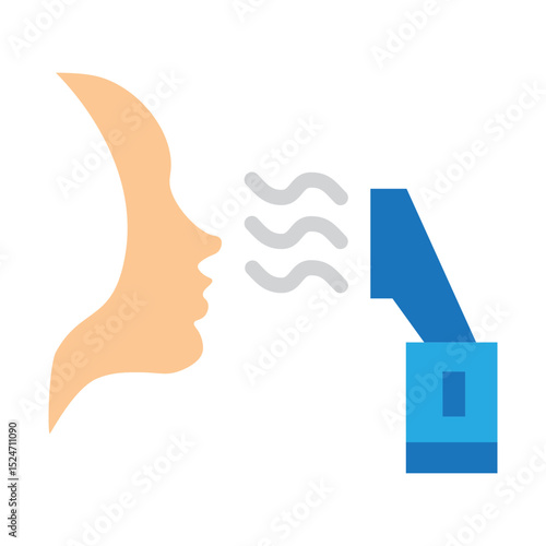 Facial Steamer Vector Flat Icon Design