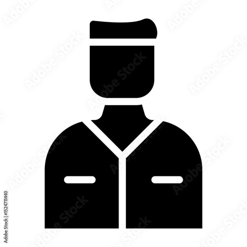 Man Vector Glyph Icon Design