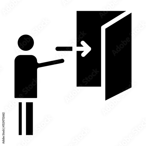 Dismissal Vector Glyph Icon Design