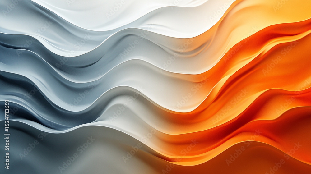 Obraz premium Fiery Orange Gradient Gradient Gray Dynamic And Cool