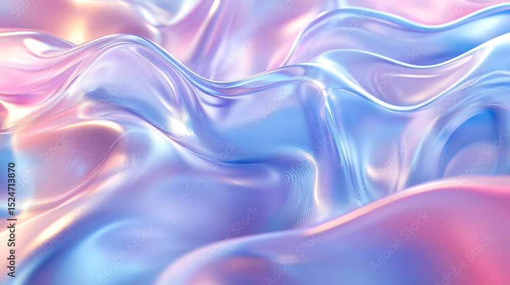 Obraz premium Textur Translucent Opal Wave Surreal Opalescent Waves