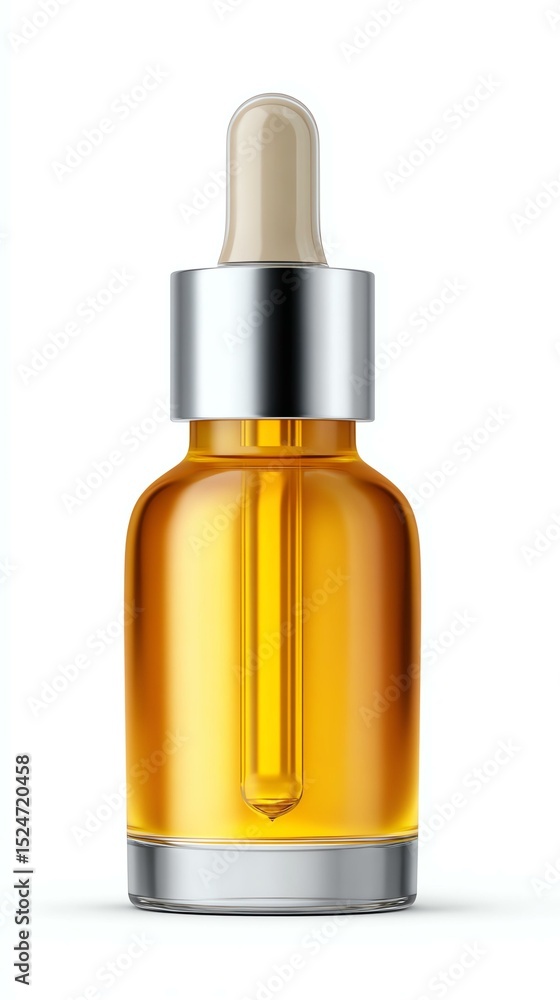 Isolated on white Face serum dropper with natural formula designed A clear dropper bottle filled with golden serum, perfect for skincare and beauty products. Isolated on white Face serum dropper with natural formula designed A clear dropper bottle filled with golden serum, perfect for skincare and beauty products.