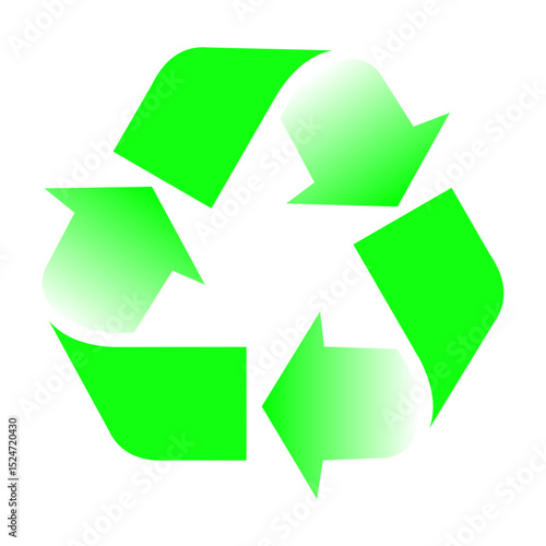 Green Recycling Sign