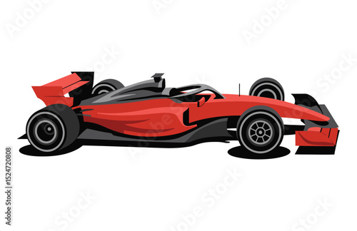 Racing Thrill – Vector Illustration of a Go Kart Vehicle

