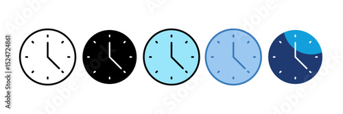 Clock Icon Element For Design