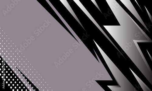 Vector abstract background racing design with unique line patterns and with a combination of grayscale colors that look elegant and cringe