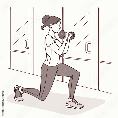 Woman doing squats with proper form