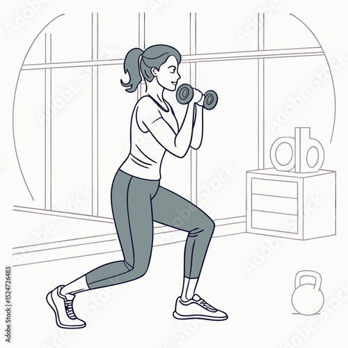 Woman doing squats with proper form
