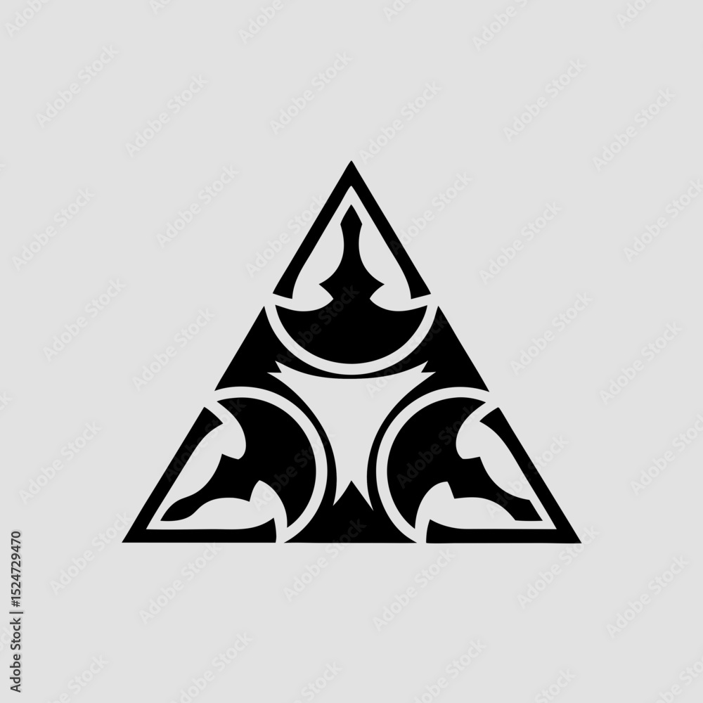 Fototapeta premium Symmetrical Tribal Triangle Design