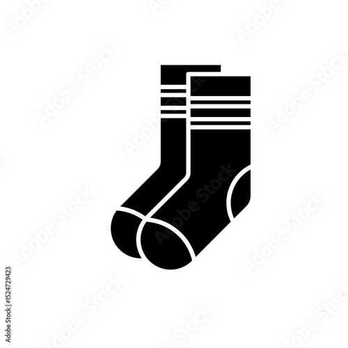 Socks icon. Socks vector icon in line design for web design, logo and mobile app. Symbol of Socks on white background. Vector illustration.