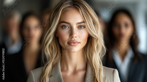 Wallpaper Mural Confident businesswoman isolated on transparent background.  Torontodigital.ca