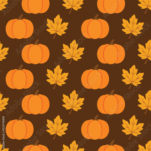 Pumpkin and Maple Seasonal Pattern