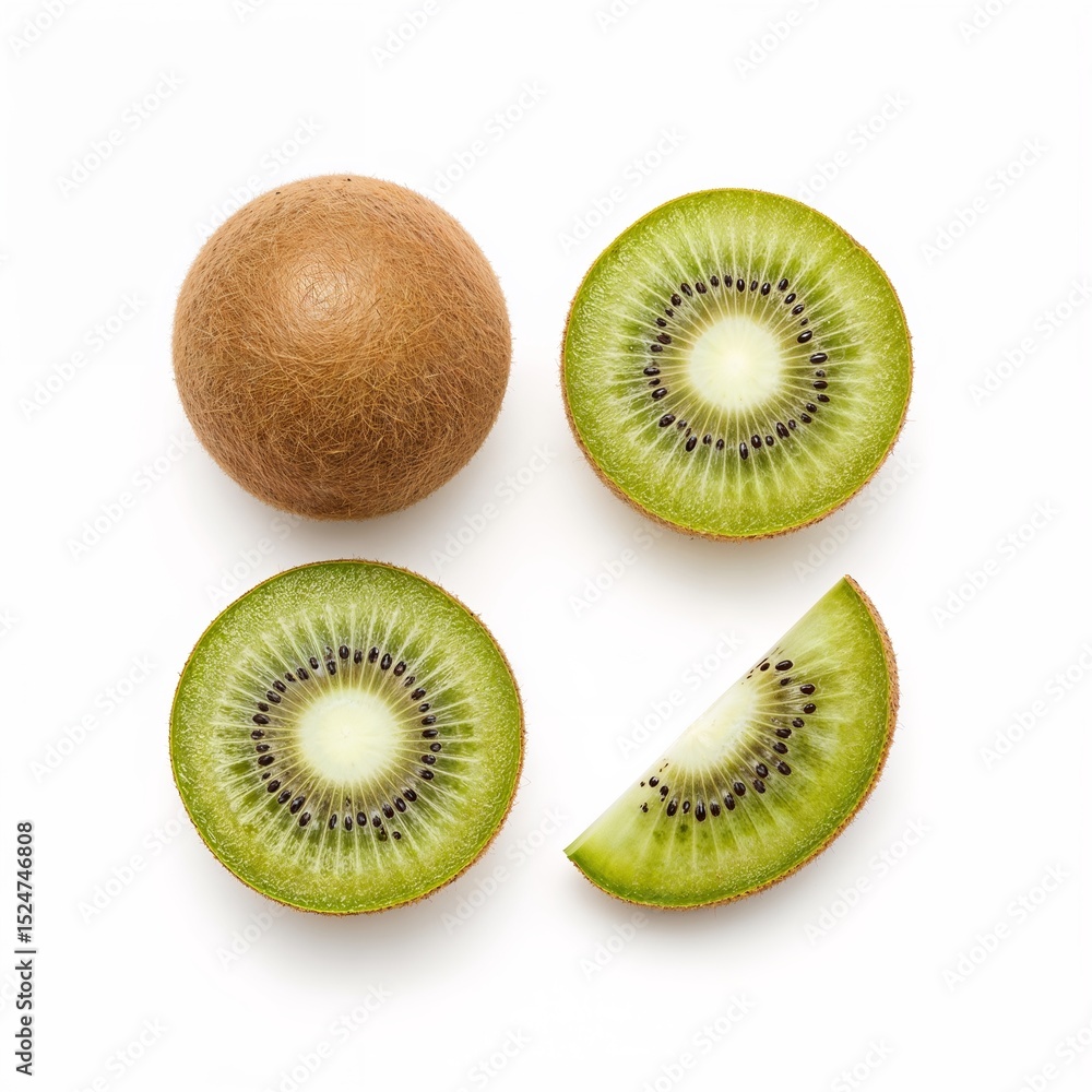 Fototapeta premium kiwi fruit isolated on white