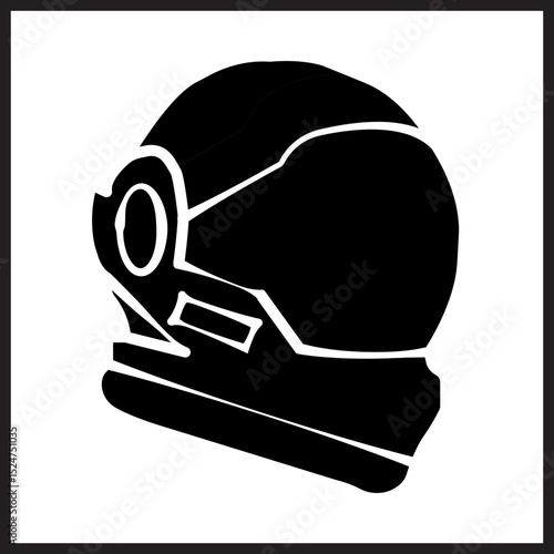 Space Helmet Icon Design