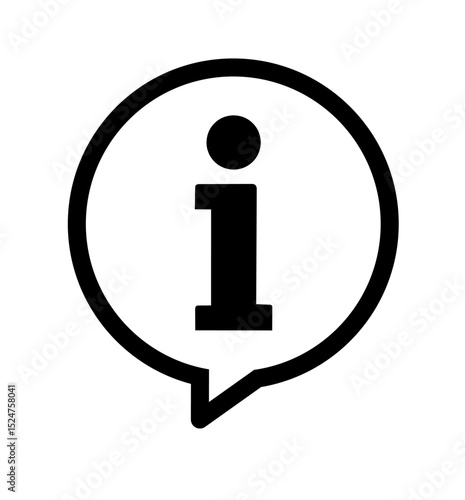 information icon on white background