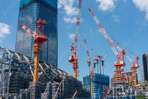 東京都心の建設現場