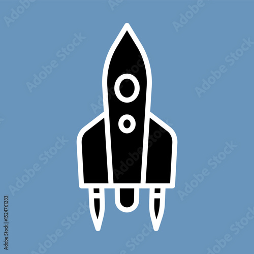 Rocket Fuel Tank Icon Design