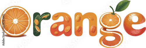 Orange fruit illustration design healthy food citrus ripe sweet juicy vitamin c fresh creative artwork 100 editable stock vector illustration