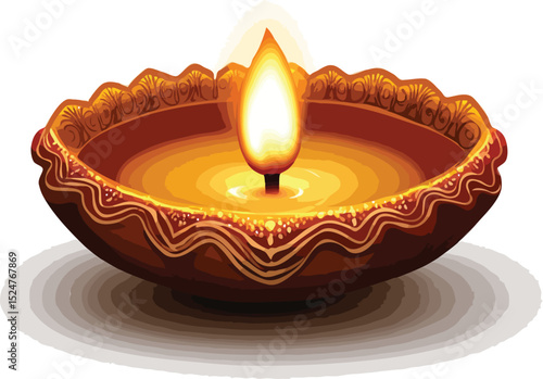 Diwali stand vector art