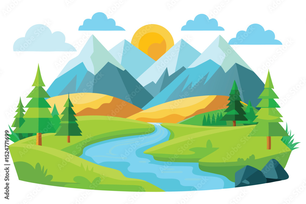 Obraz premium Valley scenery