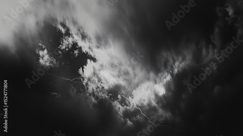 Brilliant lightning strike illuminating the dark sky in a stunning display of nature's power.