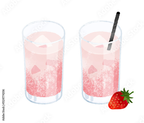 いちごラテ