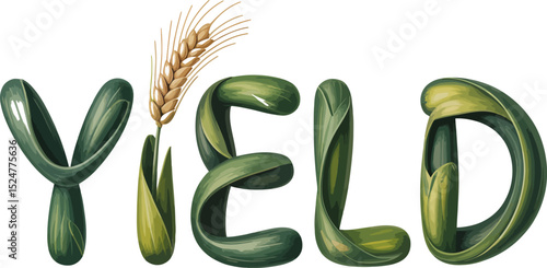 Understanding crop yield factors and strategies for maximizing agricultural productivity output editable stock vector illustration