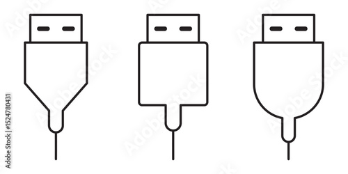 Usb icon logo design. Flash disk sign and symbol. flash drive sign. eps 10