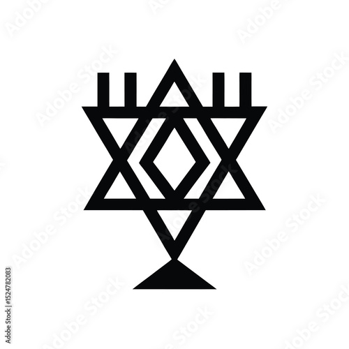Hanukkah Latke Golden Sleek Vector Silhouette