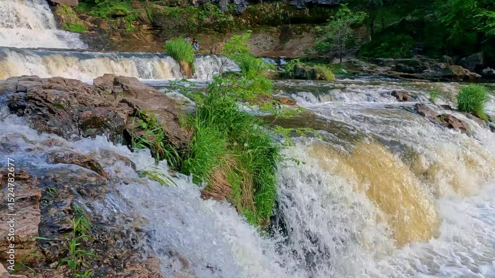 custom made wallpaper toronto digitalBreathtaking view of Willow Falls, a famous landmark at Willow River State Park